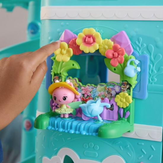 Imagine GABBYS DOLLHOUSE FILMUL SET BALCONUL GRADINA SI FIGURINA ZANA REGINA KITTY CU  ACCESORII