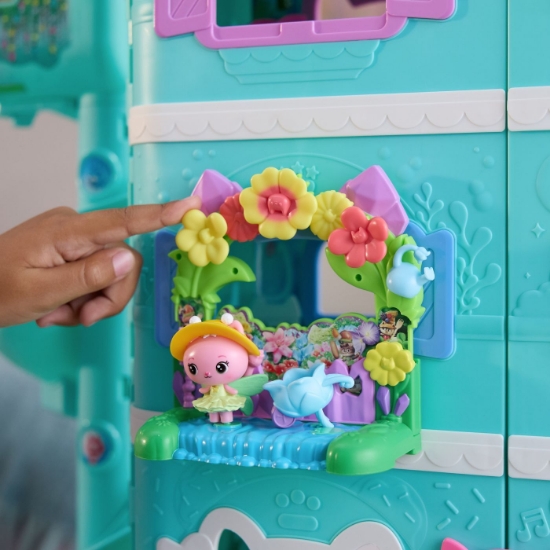 Imagine GABBYS DOLLHOUSE FILMUL SET BALCONUL GRADINA SI FIGURINA ZANA REGINA KITTY CU  ACCESORII