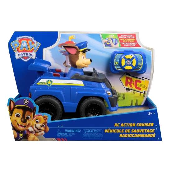 Imagine Patrula Cățelușilor vehicul cu telecomandă Action Cruiser și figurină Chase