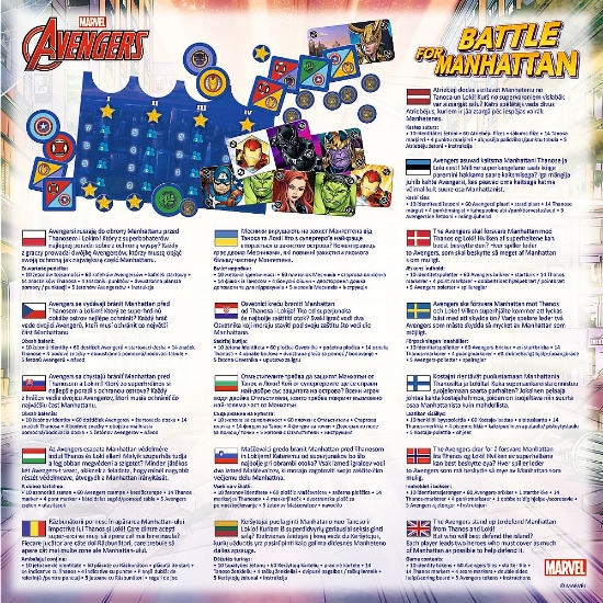 Imagine ChatGPT a spus: Joc de societate Marvel Răzbunătorii Lupta pentru Manhattan