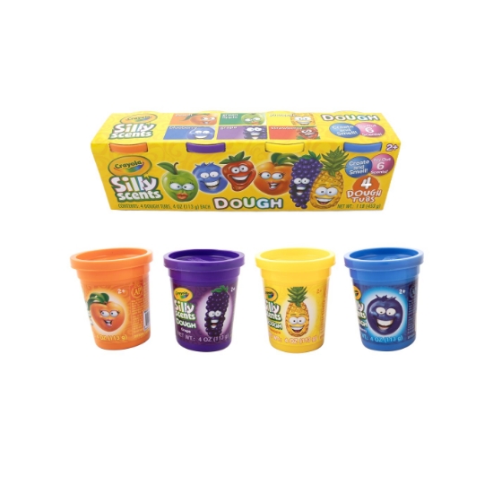 Imagine CRAYOLA SILLY SCENTS SET 4 BORCANASE CU PLASTILINA PARFUMATA