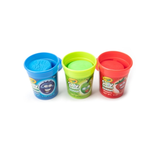 Imagine CRAYOLA SILLY SCENT SET 3 BORCANASE CU PLASTILINA PARFUMATA 142G