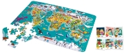 Imagine Hape Puzzle 2-în-1 Turul lumii