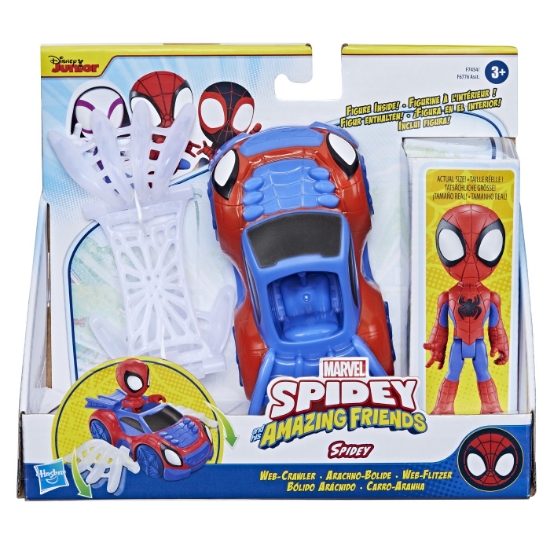 Imagine SPIDEY PRIETENII EXTRAORDINARI SET MASINUTA SI FIGURINA SI ACCESORIU SPIDEY