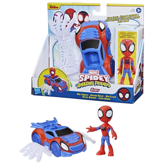 Imagine SPIDEY PRIETENII EXTRAORDINARI SET MASINUTA SI FIGURINA SI ACCESORIU SPIDEY