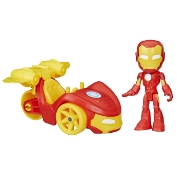 Imagine SPIDEY PRIETENII EXTRAORDINARI SET MASINUTA SI FIGURINA SI ACCESORIU IRON MAN