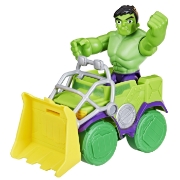 Imagine SPIDEY PRIETENII EXTRAORDINARI SET MASINUTA SI FIGURINA SI ACCESORIU HULK