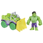 Imagine SPIDEY PRIETENII EXTRAORDINARI SET MASINUTA SI FIGURINA SI ACCESORIU HULK