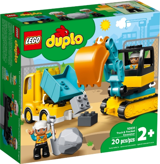 Imagine LEGO DUPLO  CAMION SI EXCAVATOR PE SENILE 10931