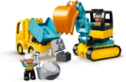 Imagine LEGO DUPLO  CAMION SI EXCAVATOR PE SENILE 10931