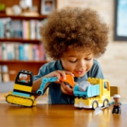 Imagine LEGO DUPLO  CAMION SI EXCAVATOR PE SENILE 10931