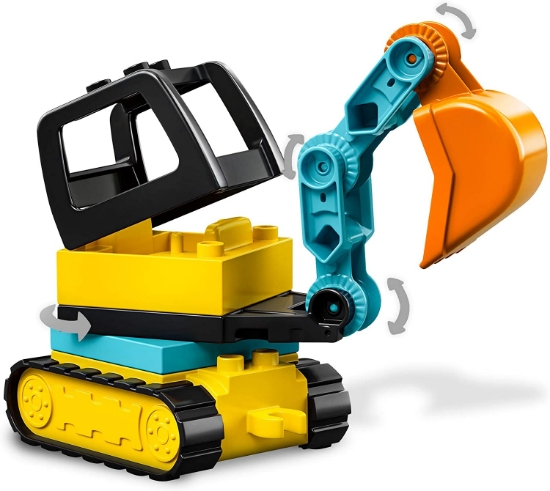 Imagine LEGO DUPLO  CAMION SI EXCAVATOR PE SENILE 10931