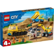Imagine LEGO CITY CAMIOANE DE CONSTRUCTIE SI MACARA CU BILA PENTRU DEMOLARI 60391
