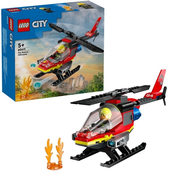Imagine LEGO CITY ELICOPTER DE POMPIERI 60411