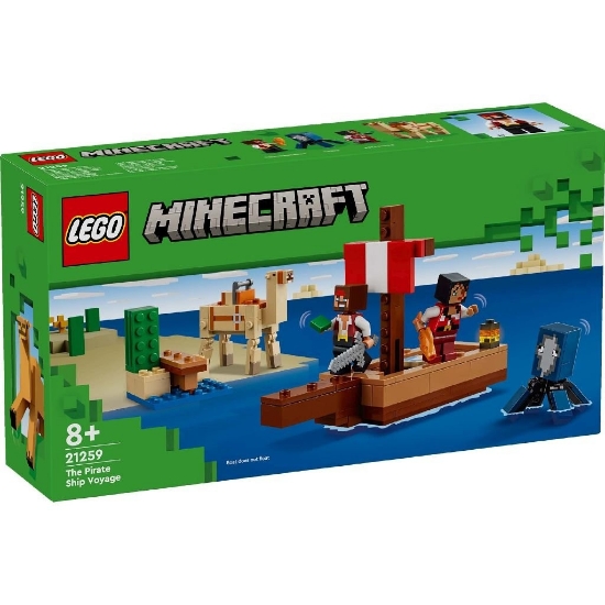 Imagine LEGO MINECRAFT CALATORIE PE CORABIA DE PIRATI 21259