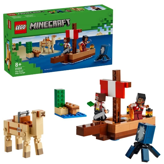 Imagine LEGO MINECRAFT CALATORIE PE CORABIA DE PIRATI 21259