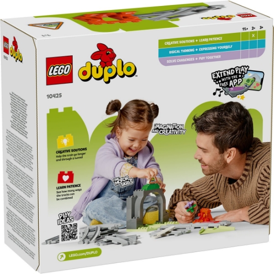 Imagine LEGO DUPLO Set de extindere tunel cu șine de cale ferată 10425