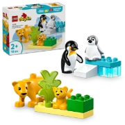 Imagine LEGO DUPLO FAMILII DE ANIMALE SALBATICE: PINGUINI SI LEI 10442