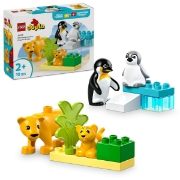 Imagine LEGO DUPLO FAMILII DE ANIMALE SALBATICE: PINGUINI SI LEI 10442
