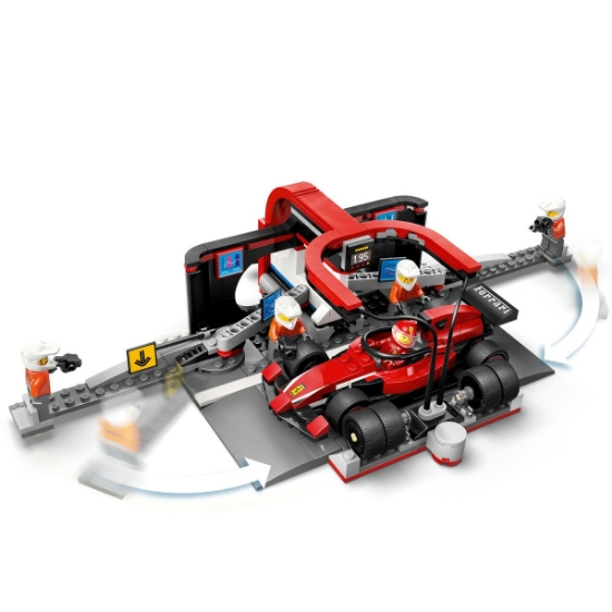 Imagine LEGO CITY BOXA SI MECANICI F1 CU MASINA FERRARI 60443
