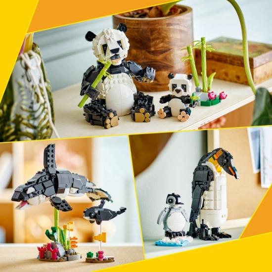 Imagine LEGO CREATOR ANIMALE SALBATICE: FAMILIA DE URSI PANDA 31165