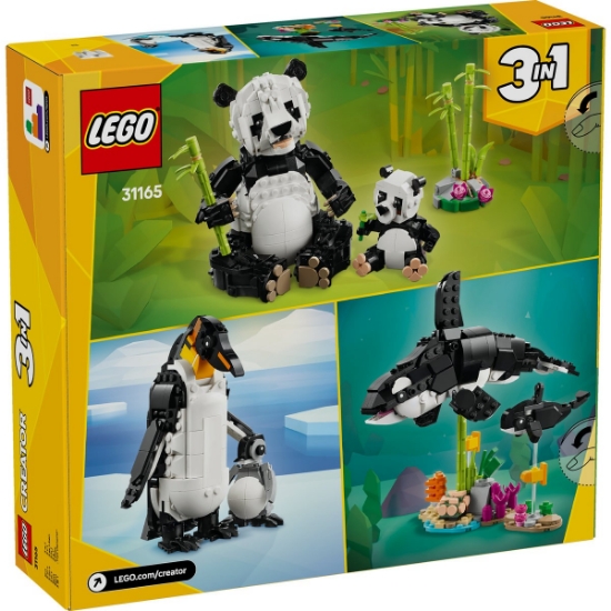 Imagine LEGO CREATOR ANIMALE SALBATICE: FAMILIA DE URSI PANDA 31165