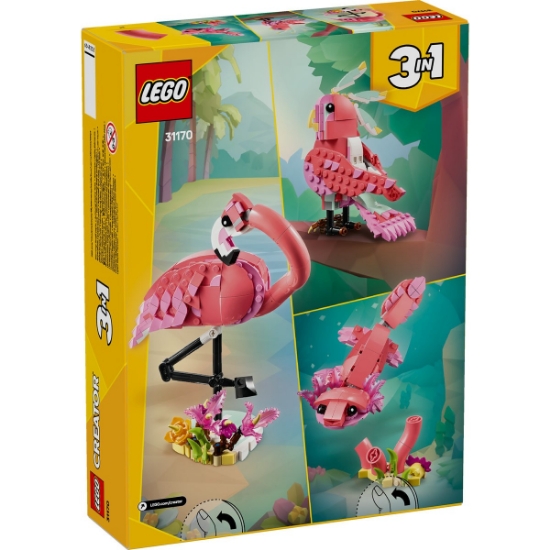Imagine LEGO CREATOR ANIMALE SALBATICE FLAMINGO ROZ 31170 