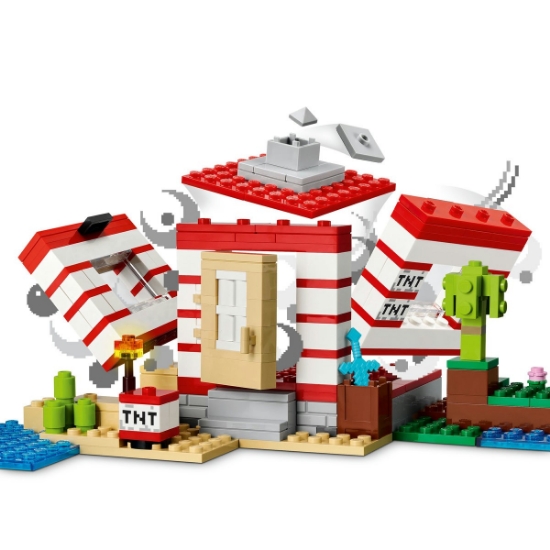 Imagine LEGO MINECRAFT CASA TNT DIN JUNGLA 21275