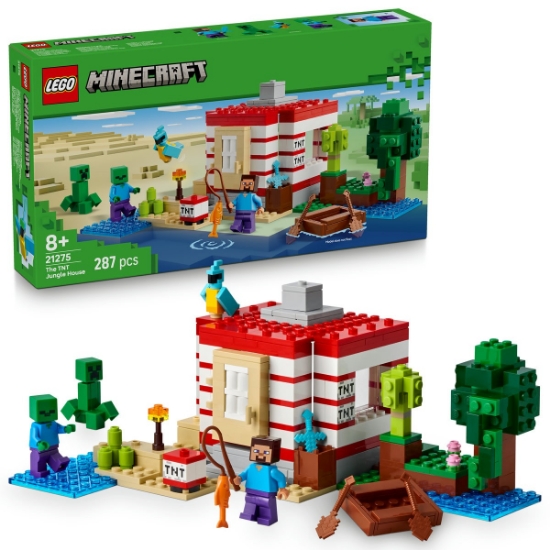 Imagine LEGO MINECRAFT CASA TNT DIN JUNGLA 21275