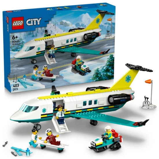 Imagine LEGO CITY AVION AMBULANTA PENTRU URGENTE 60465