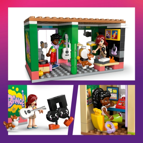 Imagine LEGO FRIENDS MAGAZIN DE MUZICA SI APARTAMENT 42653