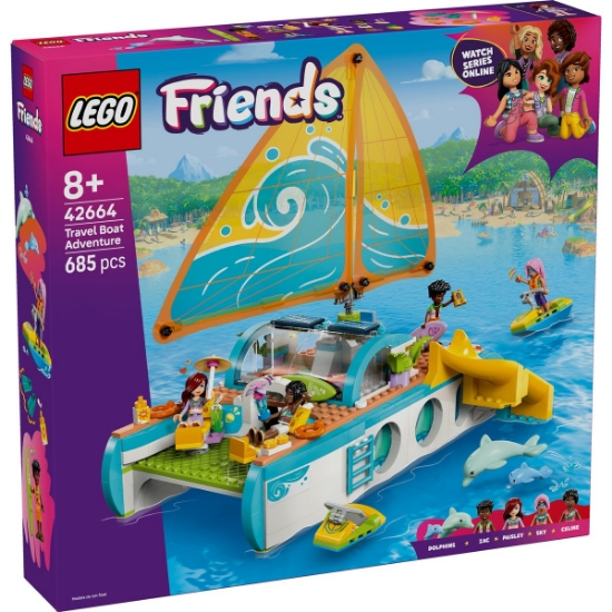 Imagine LEGO FRIENDS CALATORIA AVENTUROASA CU BARCA 42664