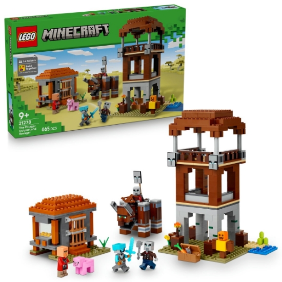Imagine LEGO MINECRAFT AVANPOSTUL JEFUITORULUI SI DISTRUGATOR 21278