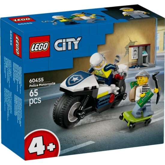 Imagine LEGO CITY URMARIRE CU MOTOCICLETA DE POLITIE 60455