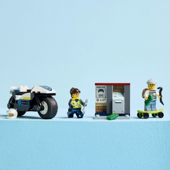 Imagine LEGO CITY URMARIRE CU MOTOCICLETA DE POLITIE 60455