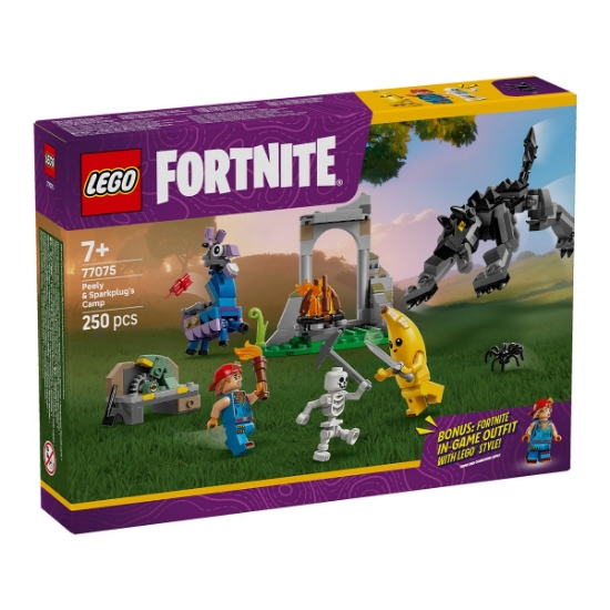 Imagine LEGO FORTNITE TABARA LUI PEELY SI SPARKPLUG 77075