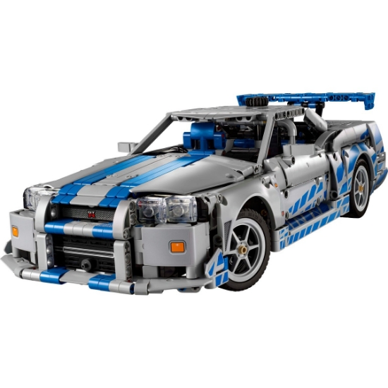 Imagine LEGO TECHNIC 2 FAST 2 FURIOUS NISSAN SKYLINE GT-R R34 42210