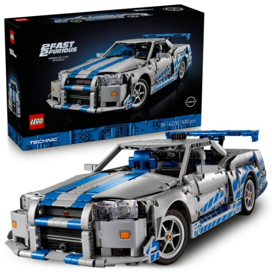 Imagine LEGO TECHNIC 2 FAST 2 FURIOUS NISSAN SKYLINE GT-R R34 42210