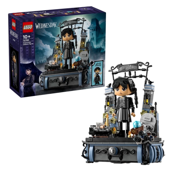 Imagine LEGO WEDNESDAY FIGURINA WEDNESDAY ADDAMS 76780