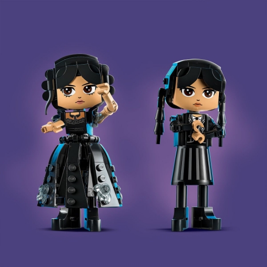 Imagine LEGO WEDNESDAY FIGURINA WEDNESDAY ADDAMS 76780
