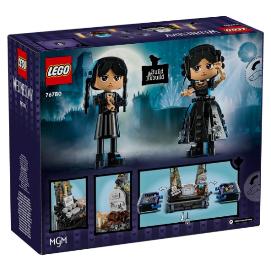 Imagine LEGO WEDNESDAY FIGURINA WEDNESDAY ADDAMS 76780