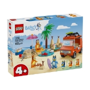 Imagine LEGO BLUEY CALATORIA FAMILIEI LUI BLUE CU MASINA LA PLAJA 11202 
