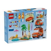 Imagine LEGO BLUEY CALATORIA FAMILIEI LUI BLUE CU MASINA LA PLAJA 11202 