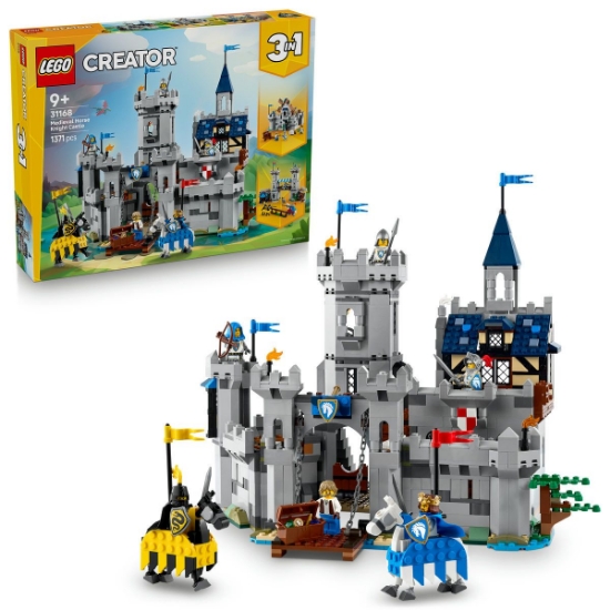 Imagine LEGO CREATOR CASTEL MEDIEVAL CU CAI SI CAVALERI 31168