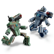 Imagine LEGO MARVEL IRON MAN SI WAR MACHINE VS DRONELE HAMMER 76320  