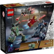Imagine LEGO MARVEL IRON MAN SI WAR MACHINE VS DRONELE HAMMER 76320  