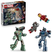 Imagine LEGO MARVEL IRON MAN SI WAR MACHINE VS DRONELE HAMMER 76320  