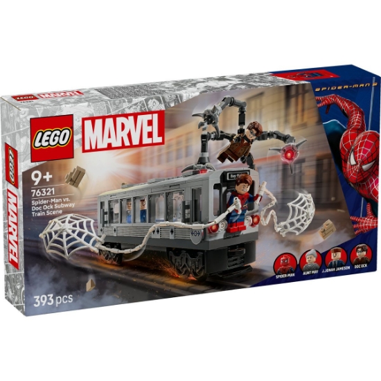 Imagine LEGO MARVEL LUPTA PE ACOPERISUL TRENULUI OMUL PAIANJEN SI DOC OCK 76321