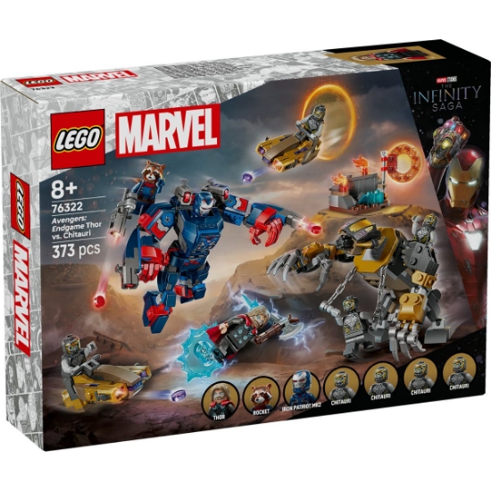 Imagine LEGO MARVEL RAZBUNATORII THOR VS CHITAURI SFARSITUL JOCULUI 76322