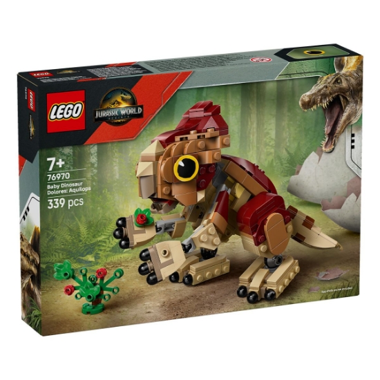 Imagine LEGO JURASSIC WORLD RENASTEREA PUIUL DE DINOZAUR DOLORES AQUILOPS 76970 